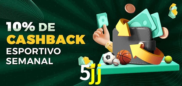 10% de bônus de cashback na 5jj