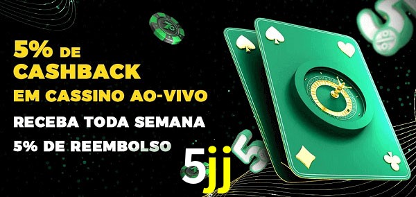 Promoções do cassino ao Vivo 5jj